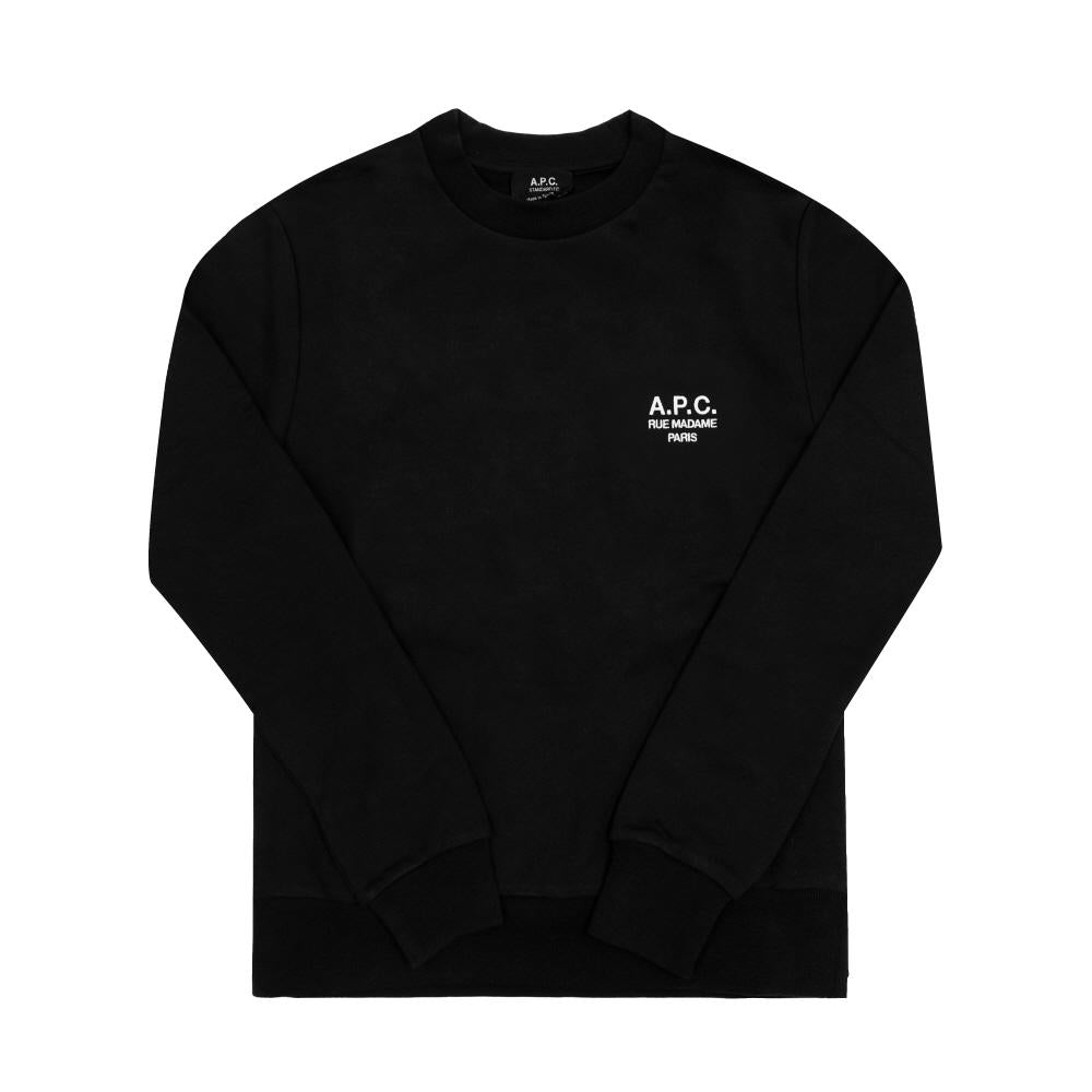 A.P.C. Black/White Unisex Sweatshirt M27913 TZC NOIR BLANC