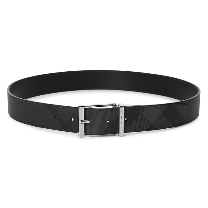 BURBERRY Men’s Reversible Check Leather Belt 8064959
