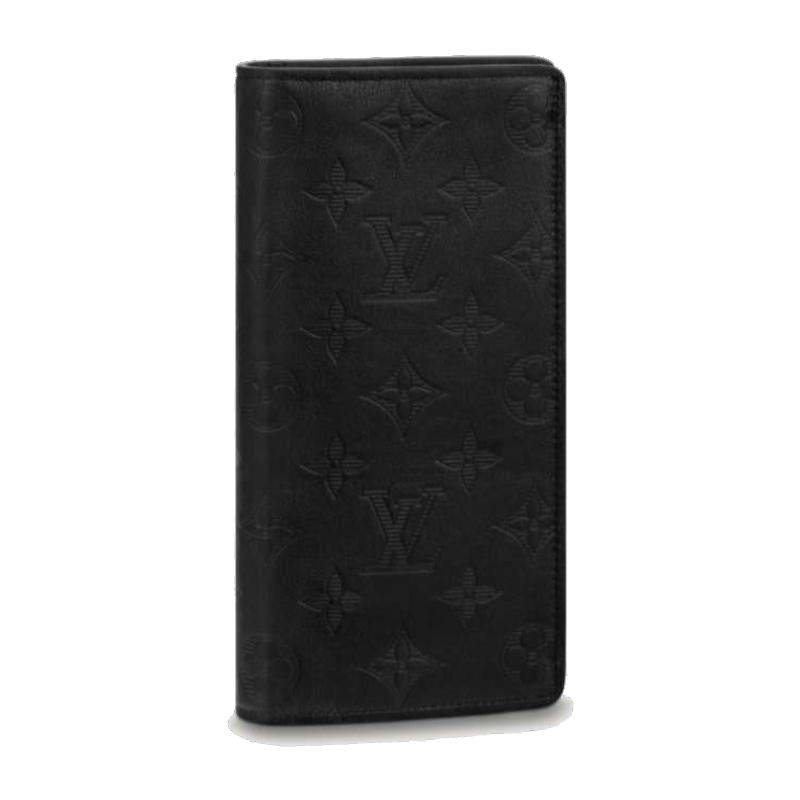 Louis Vuitton Monogram Shadow Black Brazza Wallet Long Unisex