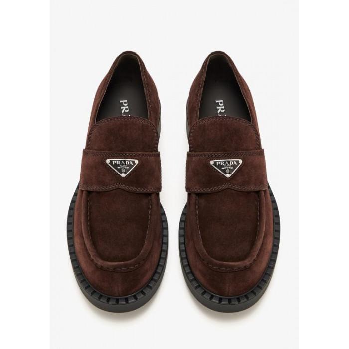PRADA Men's Suede Loafers 2DE127 103 F0003