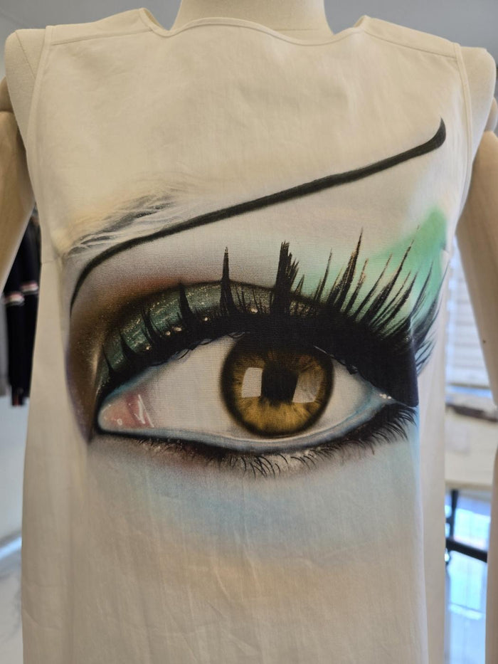 KENZO Eye Graphic White T-Shirt PF75 2TO036 5AZ 01
