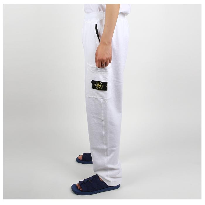 STONE ISLAND Cotton Straight Sweatpants Joggers Black Men’s Pants