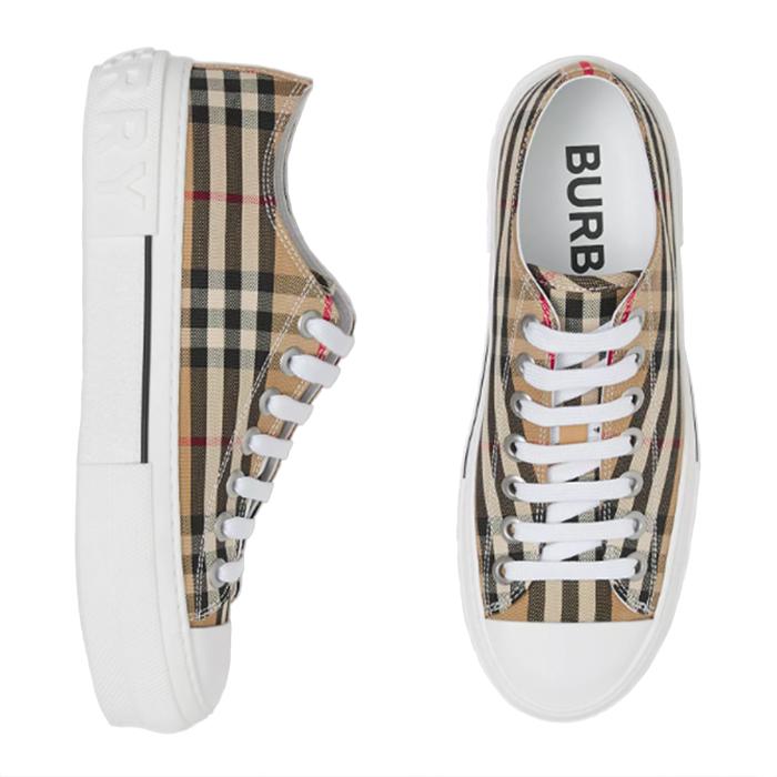 BURBERRY Vintage Check Cotton Low-Top Sneakers for Women