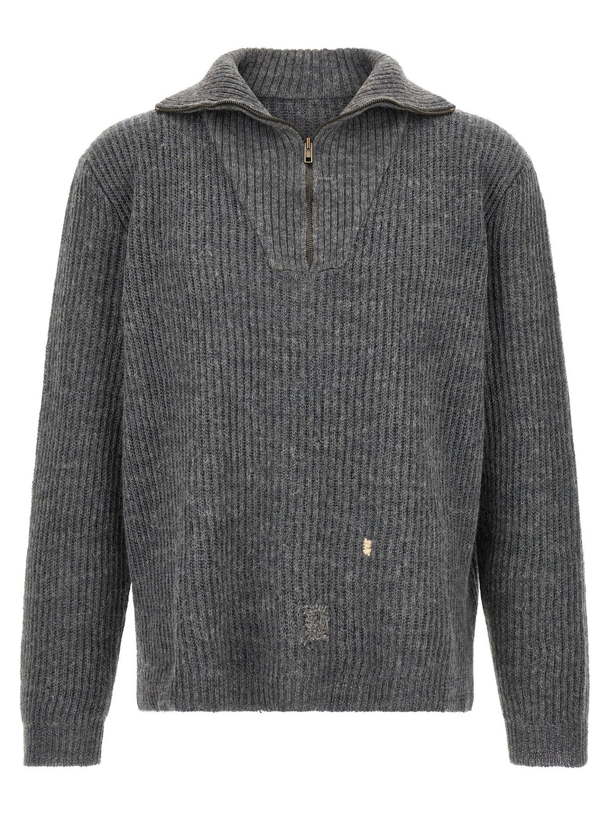 Maison Margiela Black Wool Turtleneck Sweater for Men