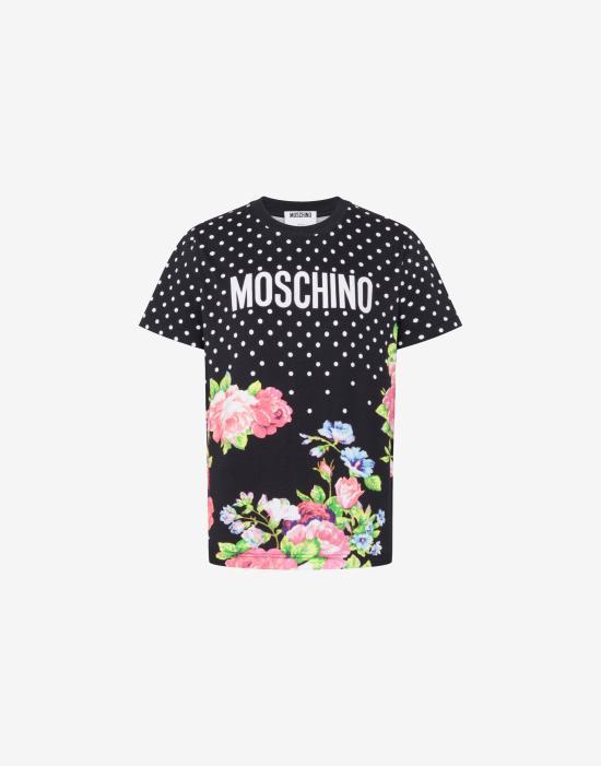 Moschino Black Short Sleeve T-Shirt AEF261E 07260541 AEF3888