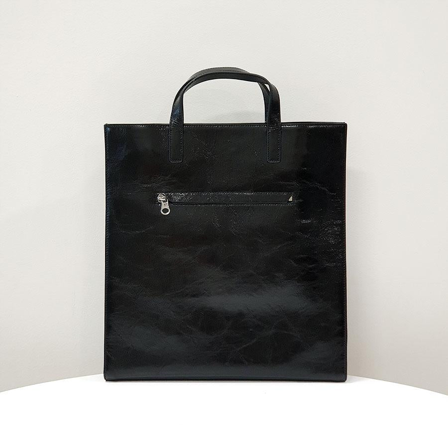 courreges Unisex Heritage Black Tote Shoulder Bag 124GSA087CR0044 9999