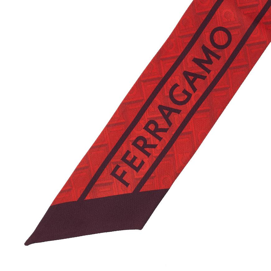 Ferragamo Women’s Silk Scarf Red Fuchsia 0780233