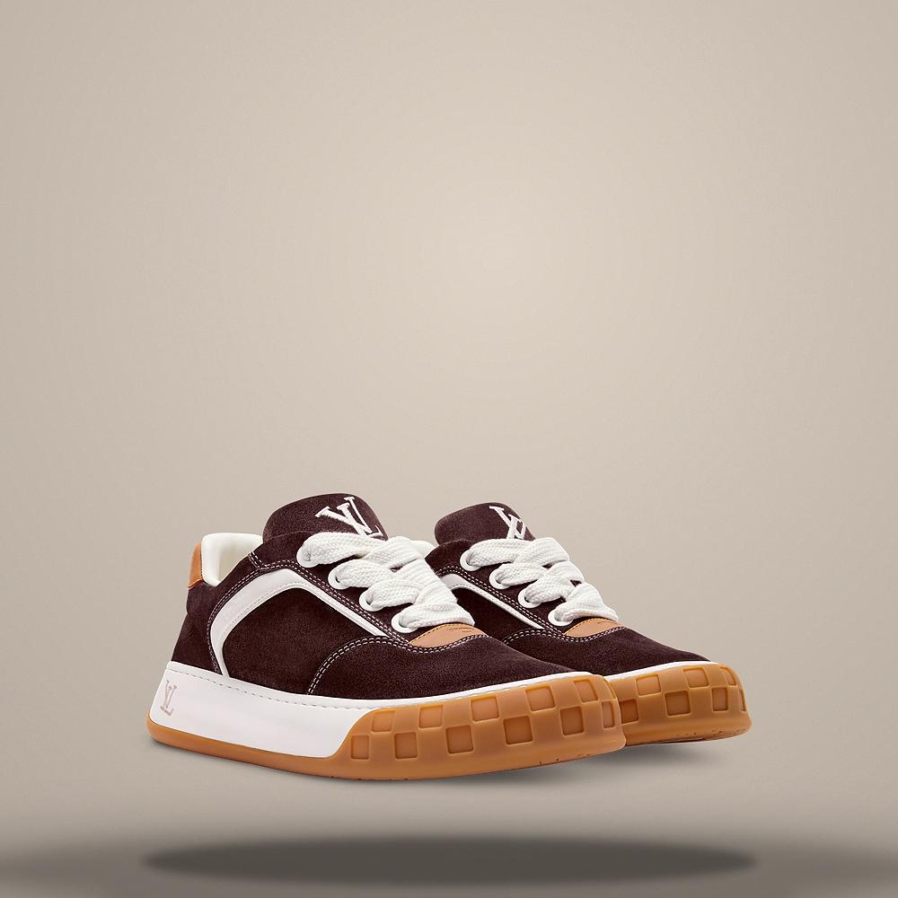 Louis Vuitton Brown LV Tilted Low Top Sneakers 1AJVXG