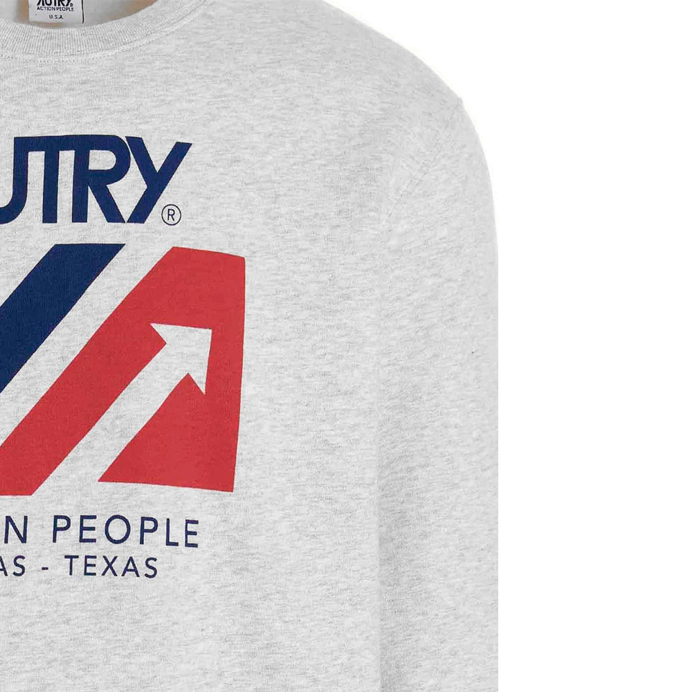 AUTRY Iconic Logo Fleece Sweatshirt Melange Gray Men’s