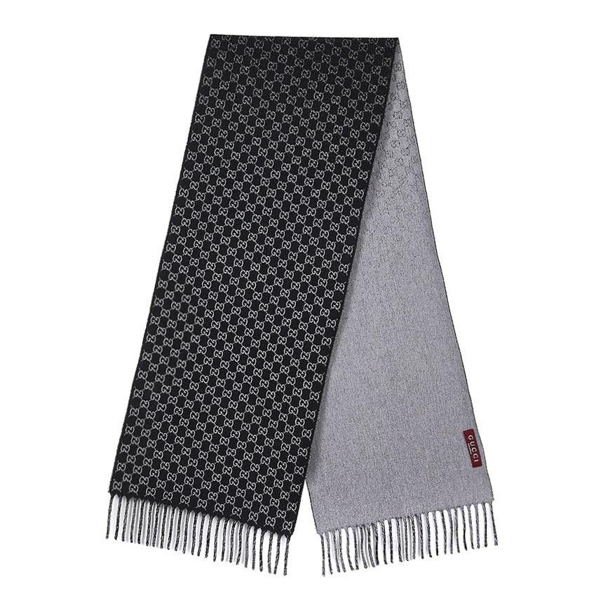 GUCCI Men’s GG Wool Jacquard Scarf