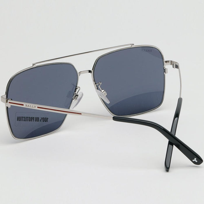 BALLY Two-Bridge Aviator Asian Fit Oversized Sunglasses BY0081D 16A