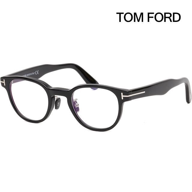 TOM FORD Blue Light Blocking Black Acetate Square Eyeglass Frames U TF5783DB 005