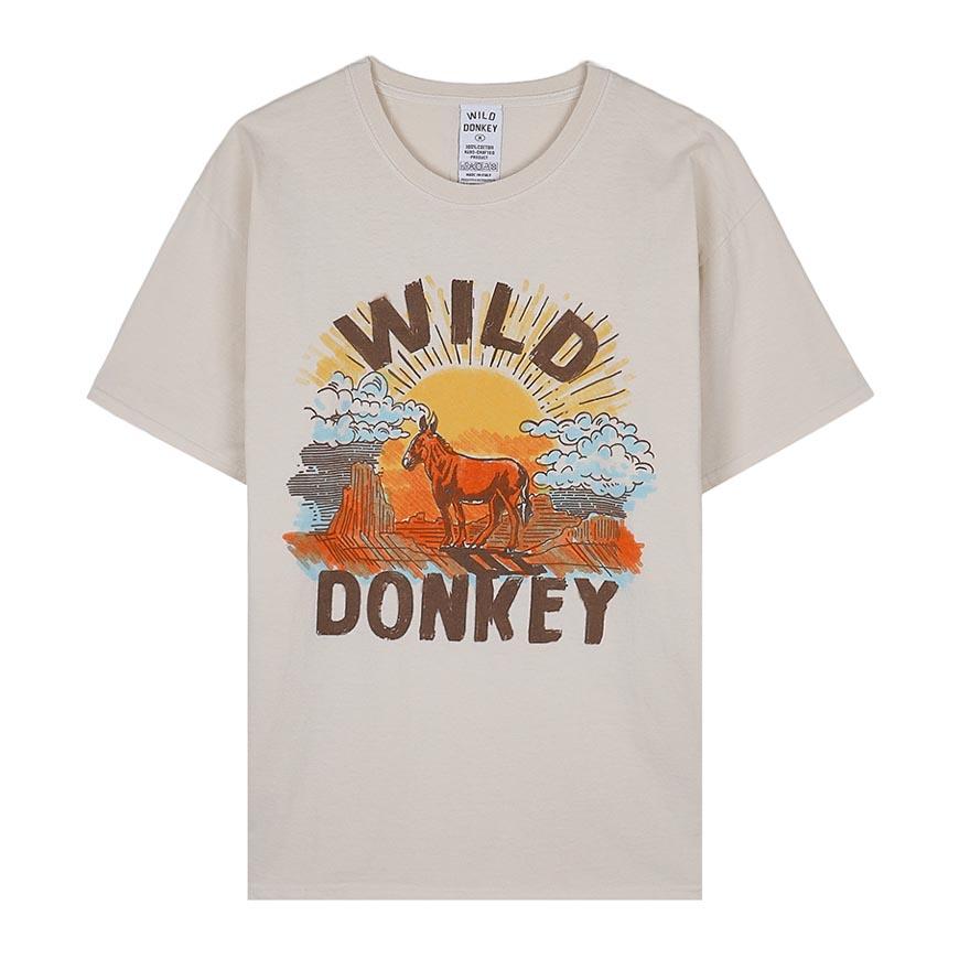 Wild Donkey Unisex Sunset Graphic T-Shirt