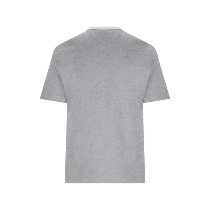 Brunello Cucinelli Graphic Print Short Sleeve T-Shirt Gray Men