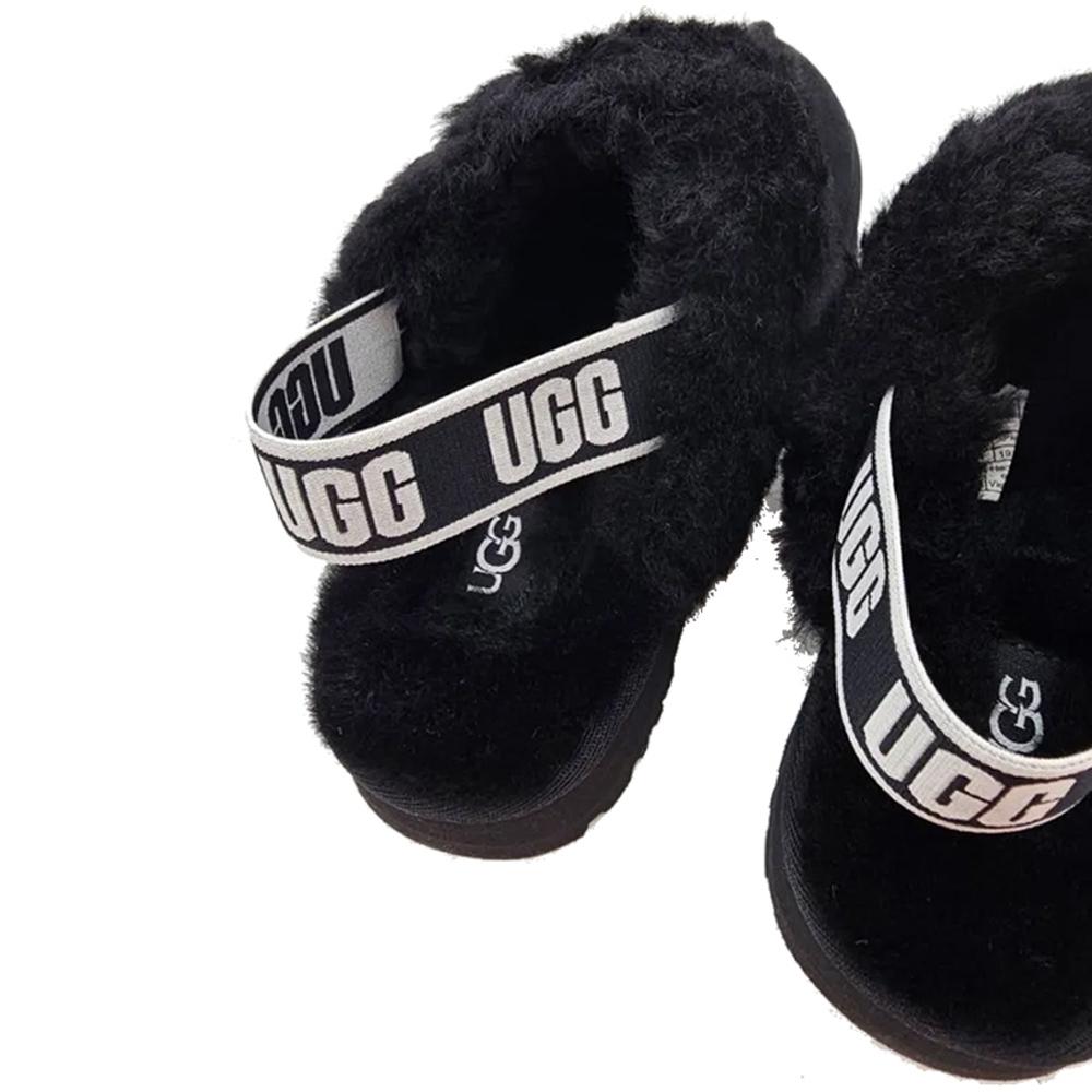 Ugg Kids Elastic Platform Sandals Black
