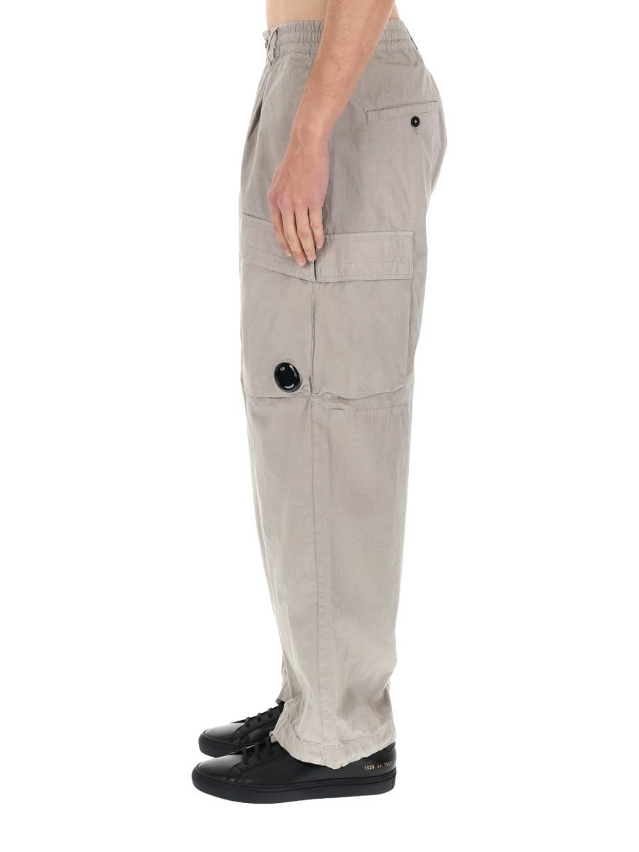 CP Company Olive Cotton Cargo Pants for Men
