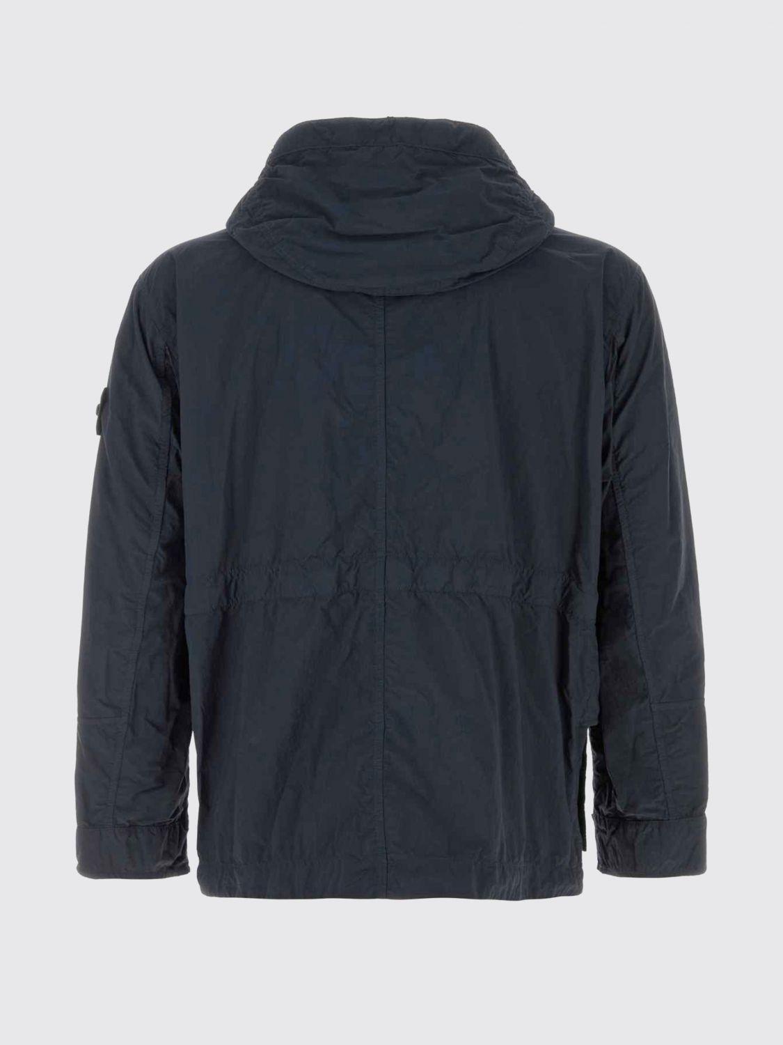 STONE ISLAND Black Nylon Bomber Jacket for Men