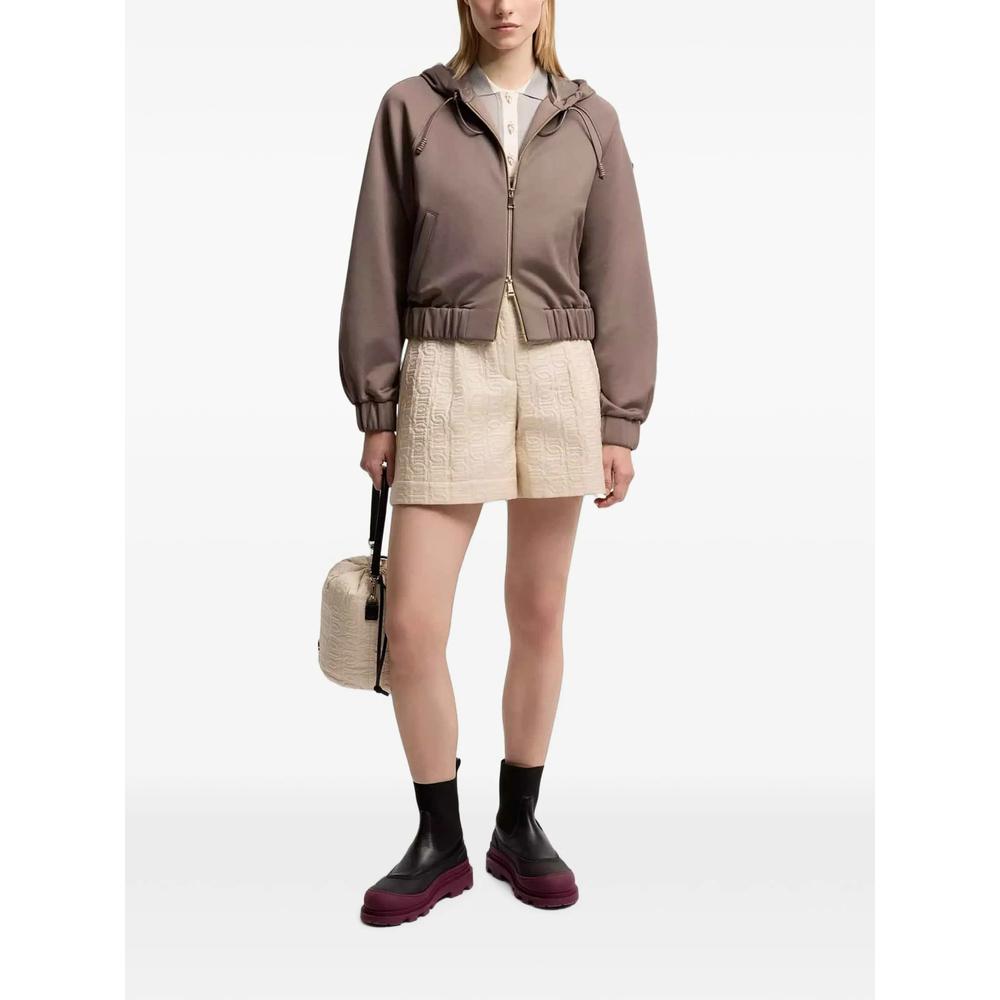 Moncler Black Knit Zip-Up Cardigan