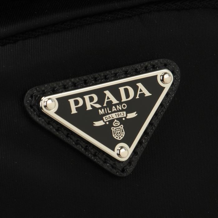 PRADA Re-Nylon and Saffiano Leather Backpack Black Men’s