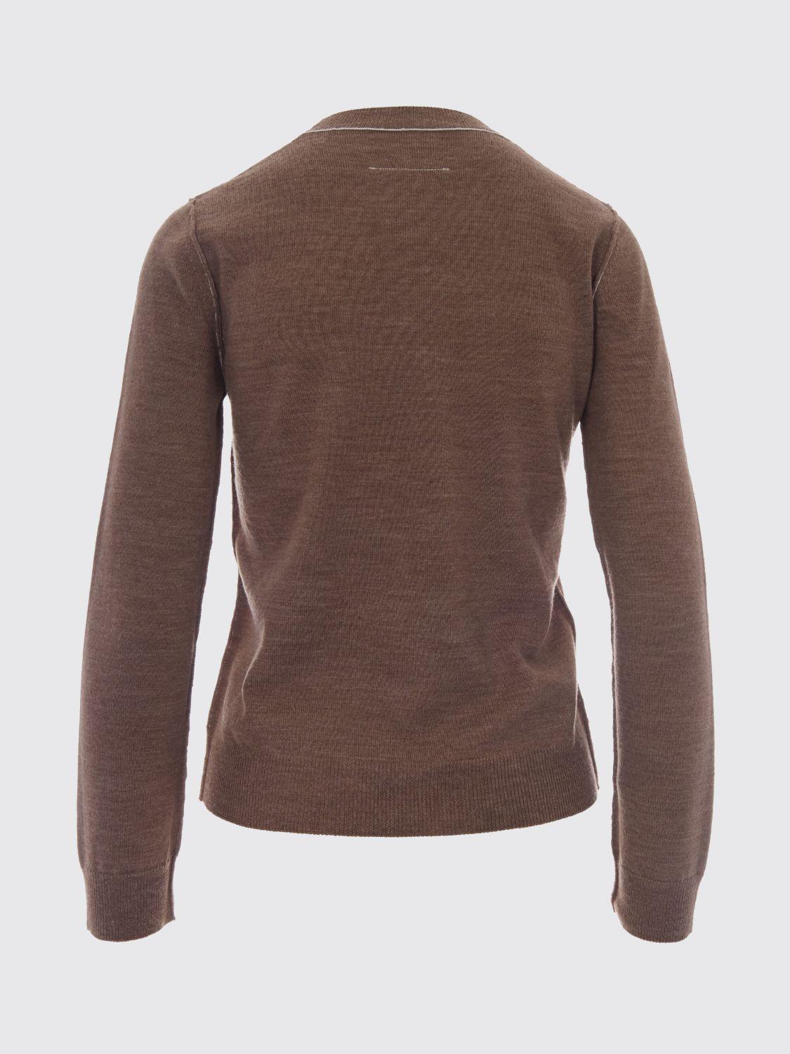 Maison Margiela Black Wool Round Neck Knit Sweater for Women