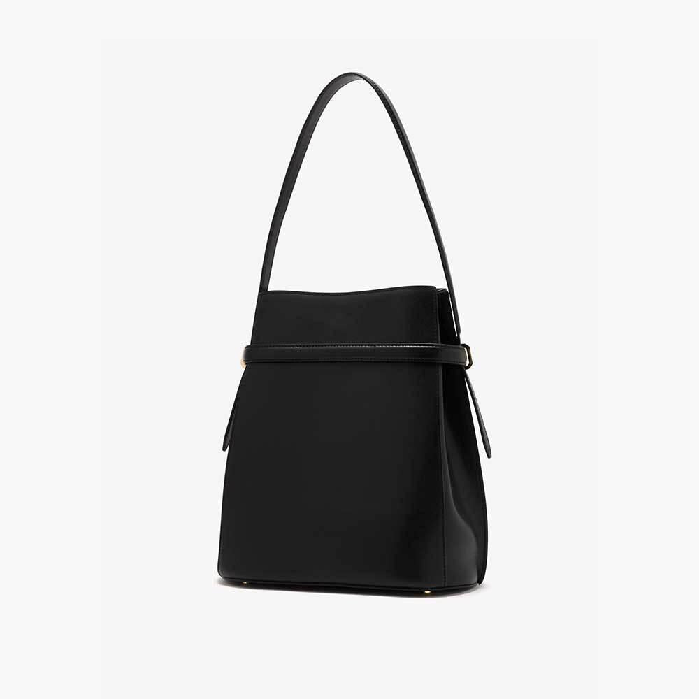 Toteme Women's Leather Belted Bucket Shoulder Bag 244 WAL0048 LE0025