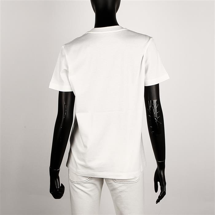 Moncler Logo Patch Short Sleeve T-Shirt White