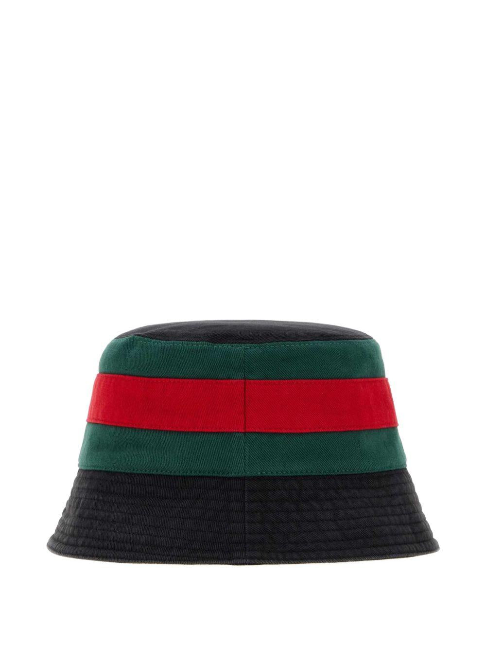 GUCCI Black Leather Bucket Hat