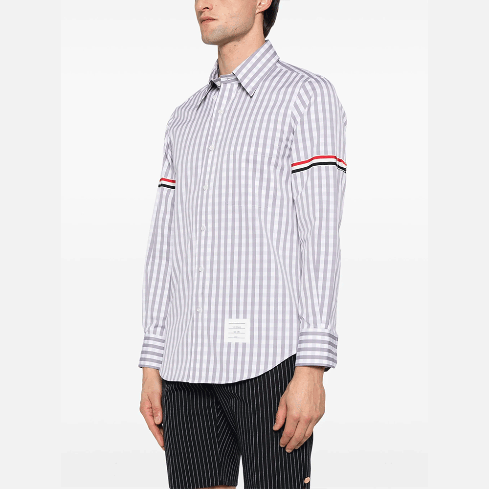 THOM BROWNE Gingham Check Long Sleeve Shirt Men MWL301O F0998 035