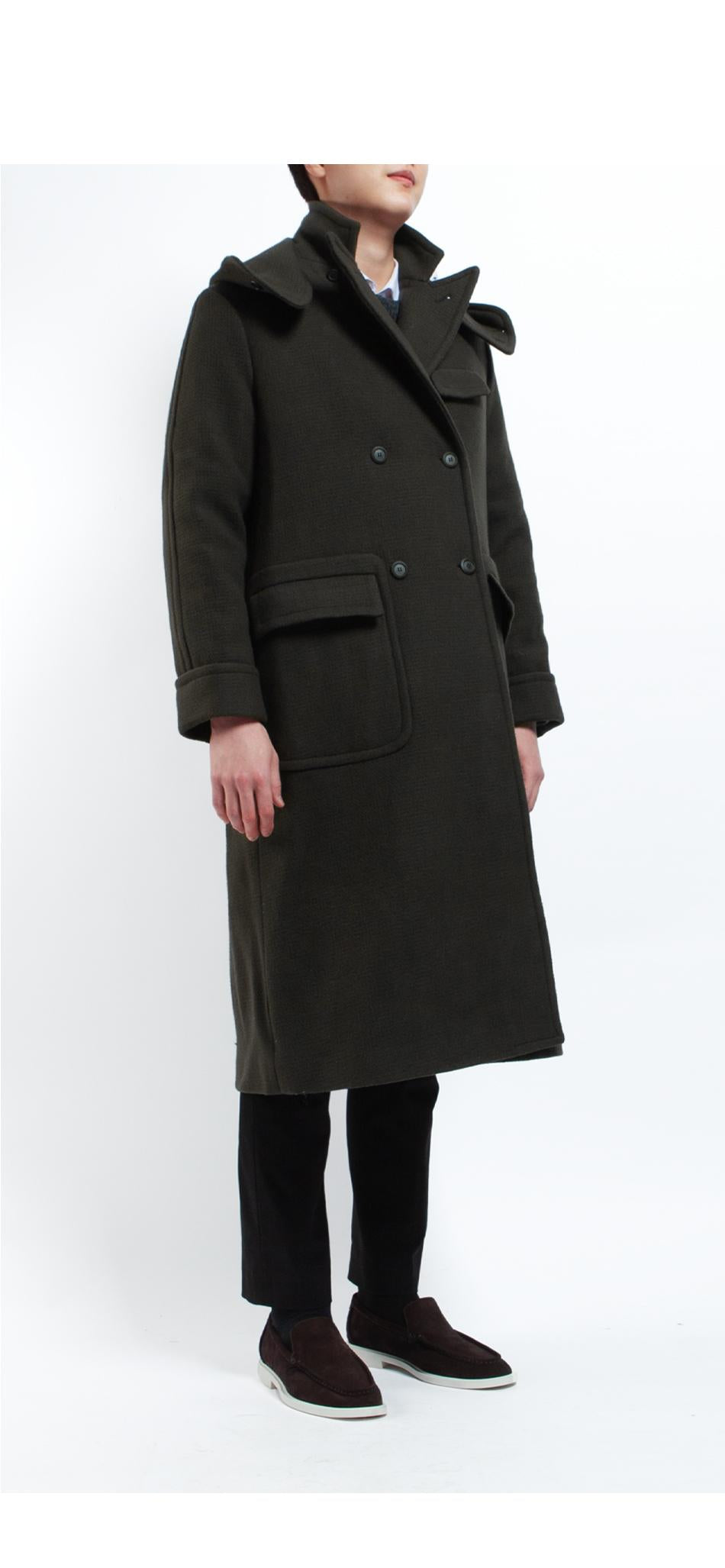 4SDESIGNS Men's Morning Hooded Coat 651H 0923 55