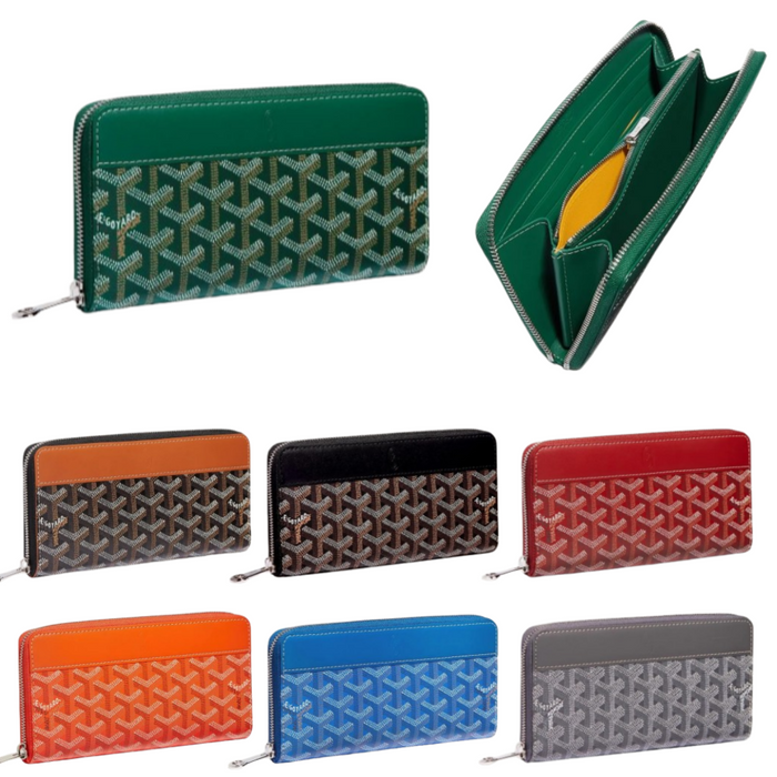 GOYARD Matignon GM Zip Long Wallet Unisex All Colors