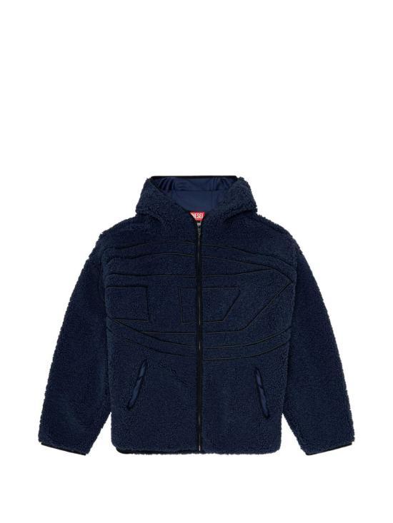 DIESEL S ZAT Teddy Hoodie Jacket DOM