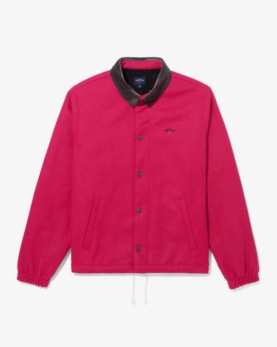 Noah Raspberry Zip Jacket for Men NOAU232 MRJP 128