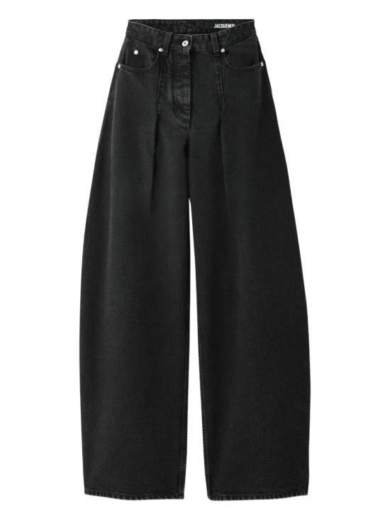 JACQUEMUS Black Denim Jeans Women’s Pants