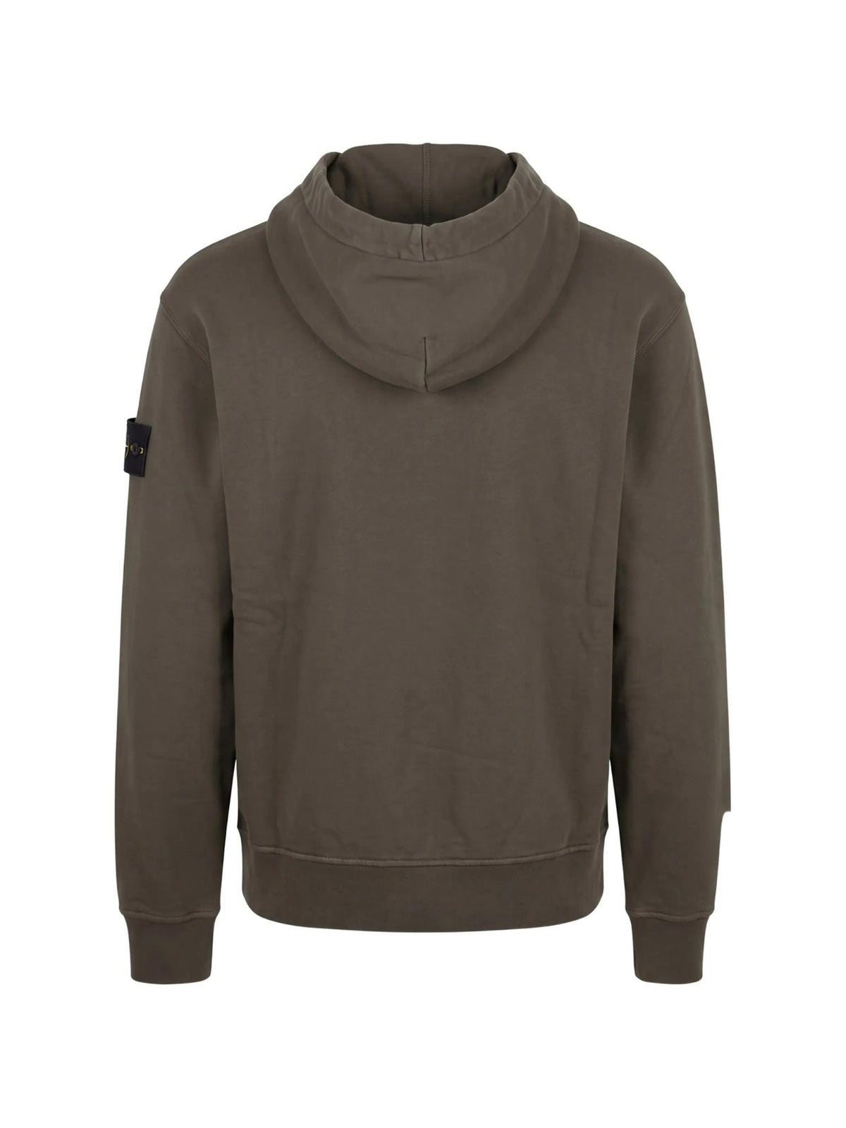 STONE ISLAND Black Knit Zip-Up Hoodie Sweater for Men