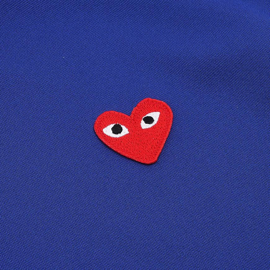 Comme des Garcons Unisex Red Heart Patch Hoodie AX T174 051 NAVY