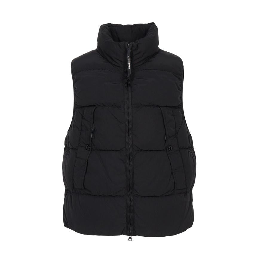 CP Company Black Down Puffer Vest Men’s Outerwear