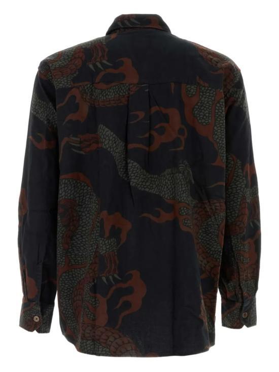 OUR LEGACY Long Sleeve Shirt for Men M4252AB BROWN ABSTRACT DOM