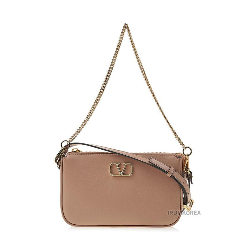 VALENTINO VLogo Signature Leather Shoulder Crossbody Bag 4W2P0AA9 MIM GF9