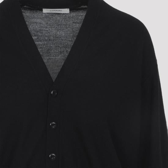 Lemaire Black Twist Knit Cardigan PO0023 LK087999