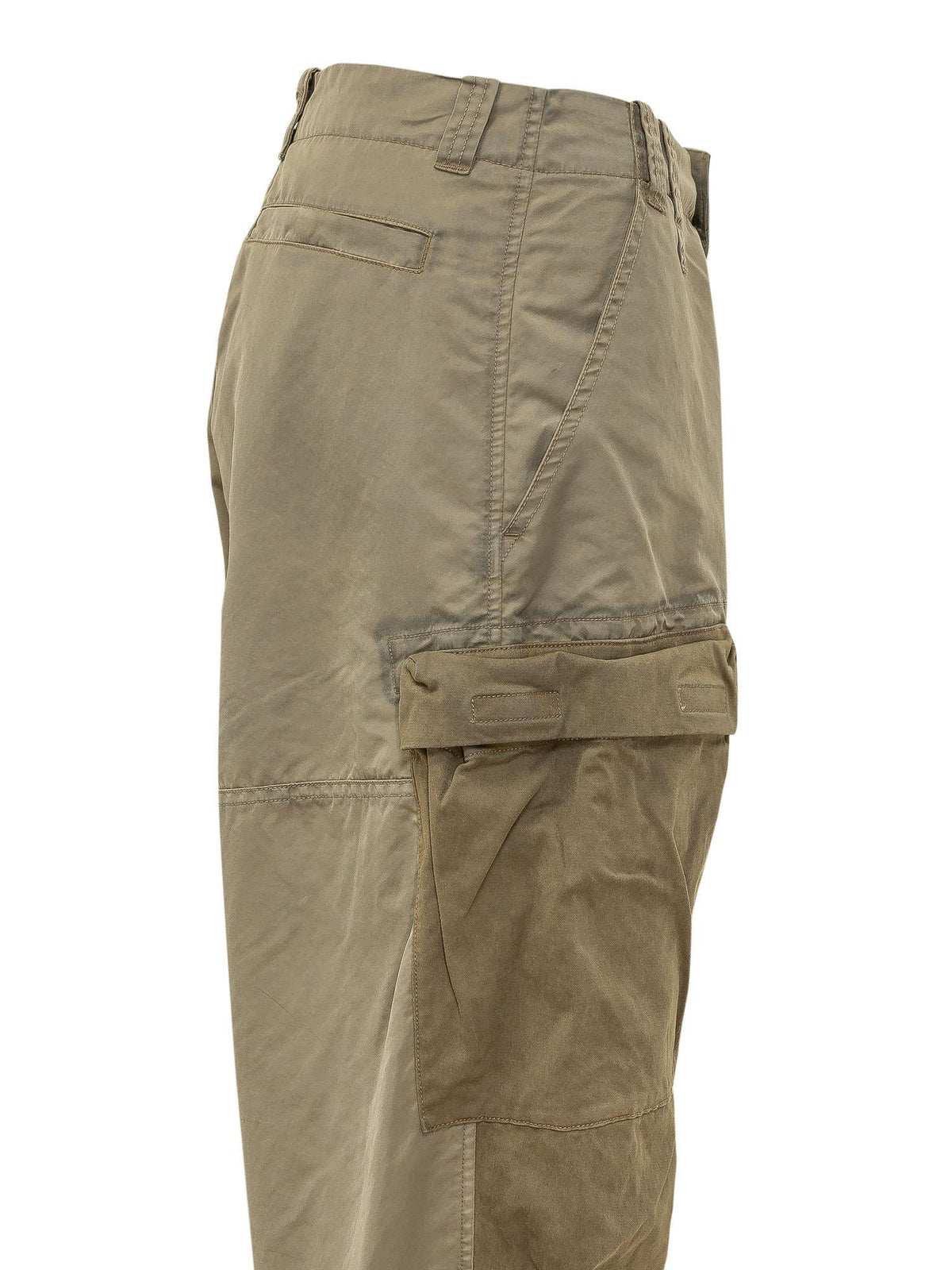 DIESEL Women’s Cargo Pants Cotton Blend Trousers Navy