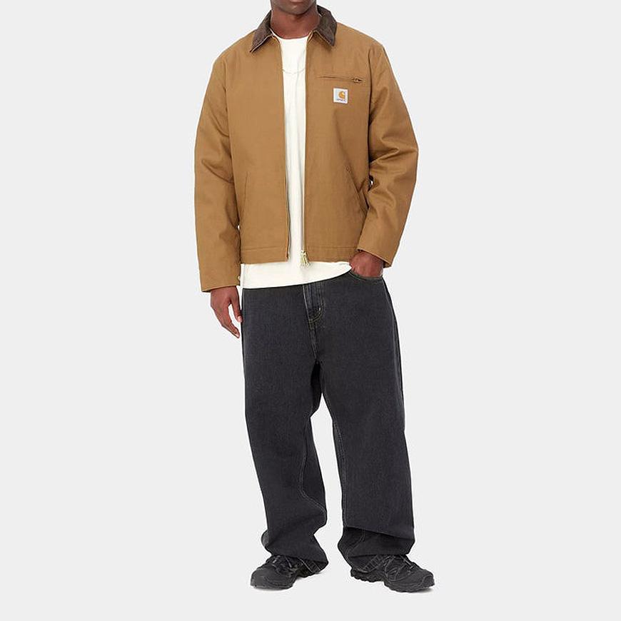 CARHARTT WIP Men’s Detroit Jacket Black Canvas Workwear