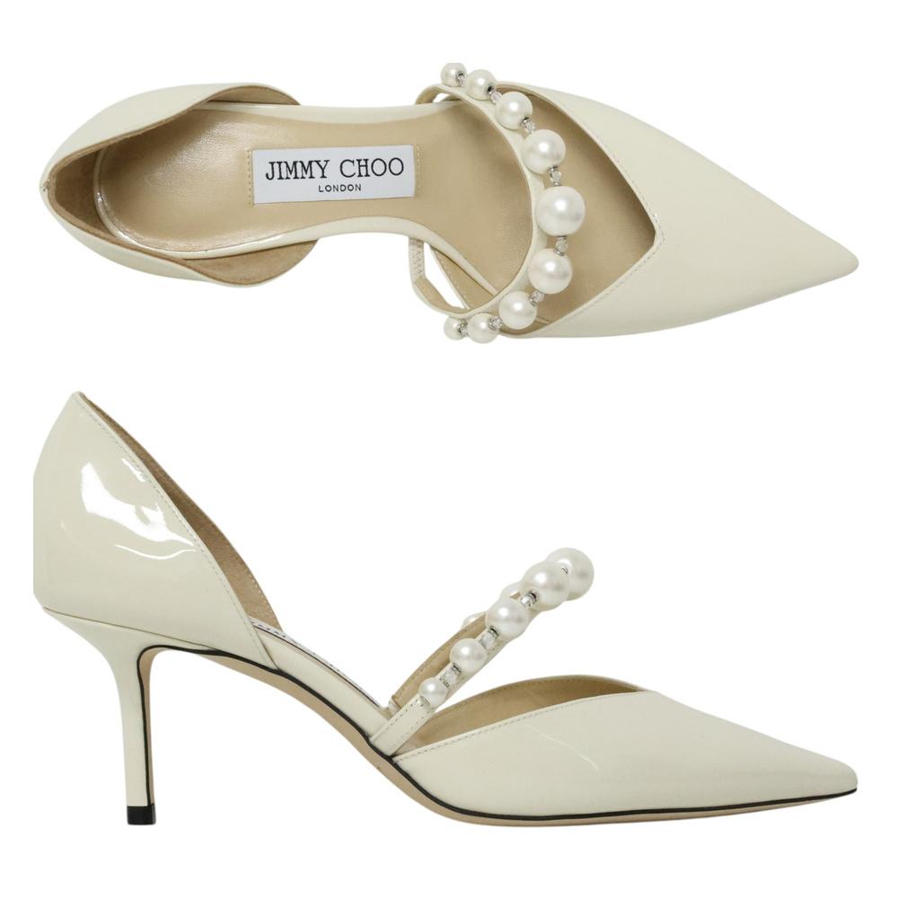 Jimmy Choo Aurelie 65 Leather Pumps Black Women’s Slingback Heel