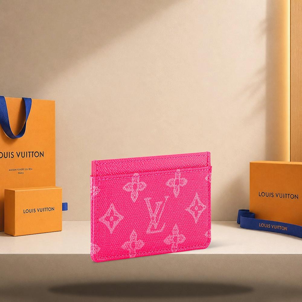 Louis Vuitton Monogram Origin Rose Ruban Card Holder Wallet
