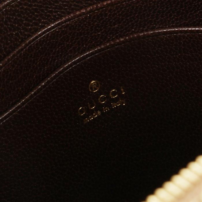 GUCCI GG Web Mini Shoulder Bag Beige/Red Canvas Leather Trim