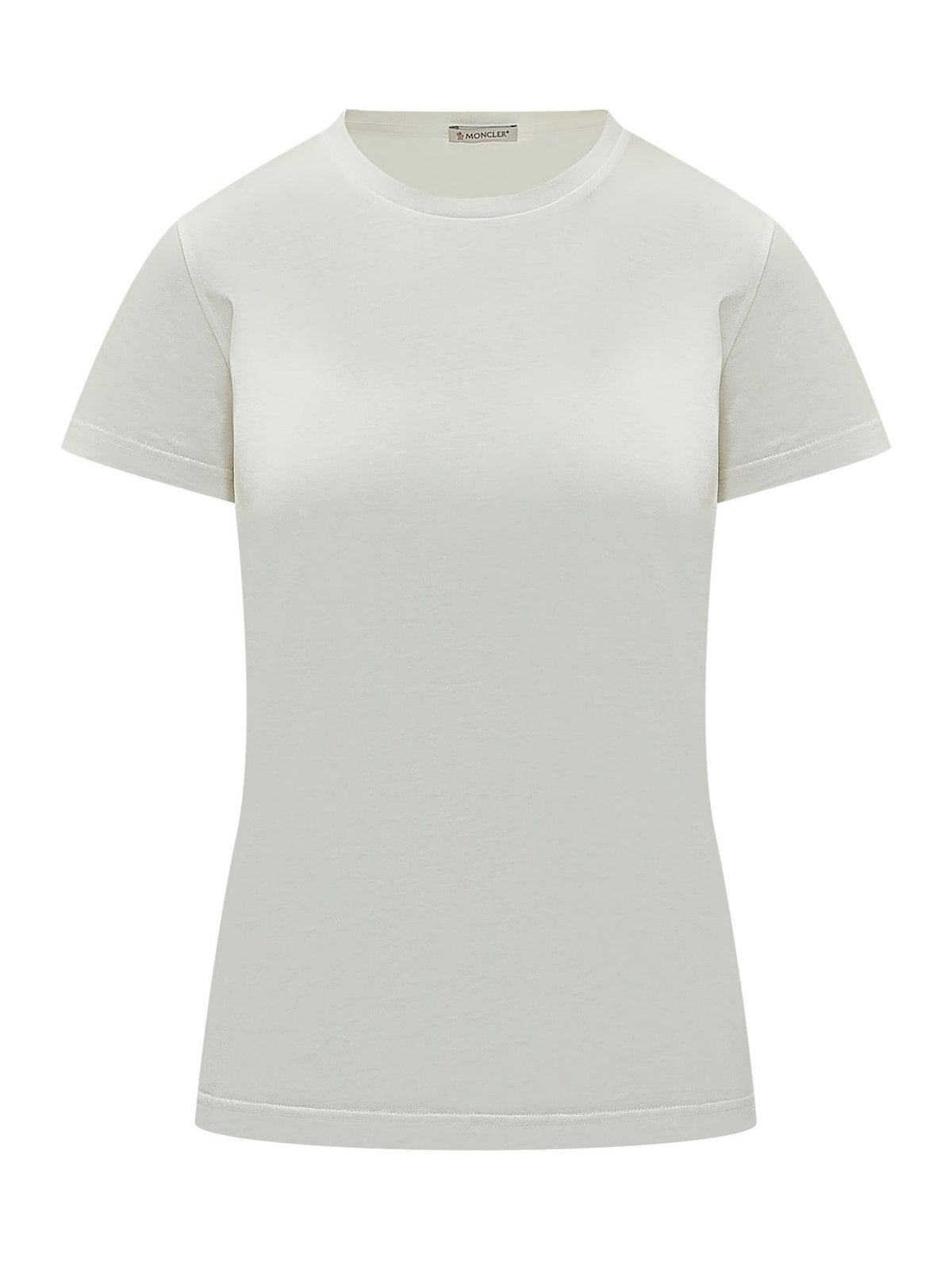 Moncler Short Sleeve Cotton T-Shirt White Women’s