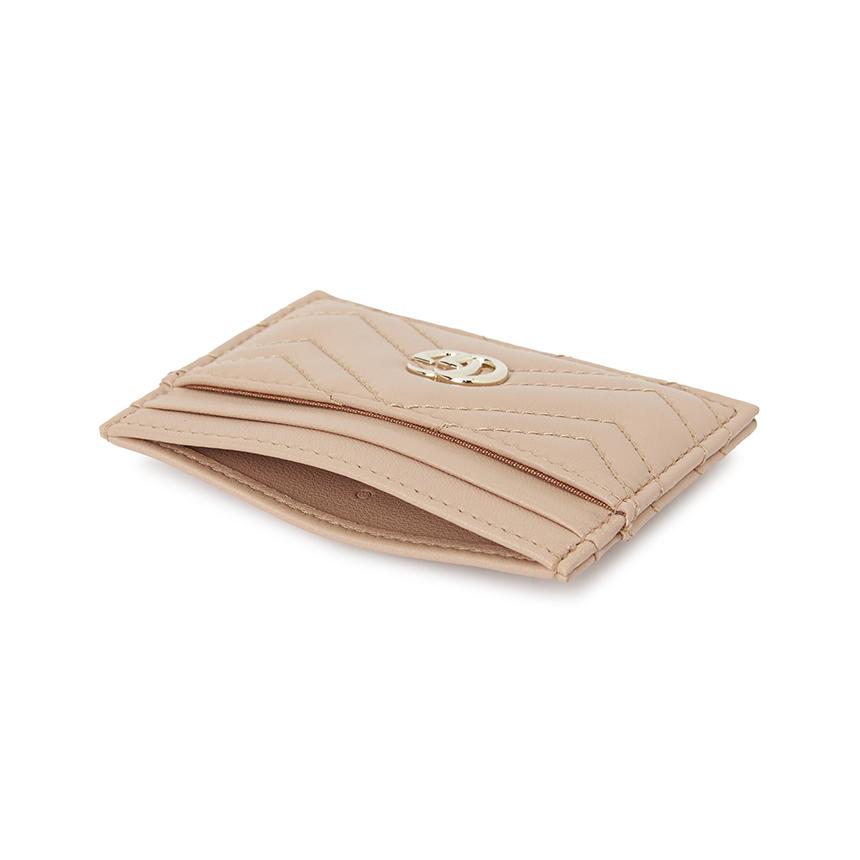 GUCCI GG Marmont Leather Card Holder Wallet Pink Women
