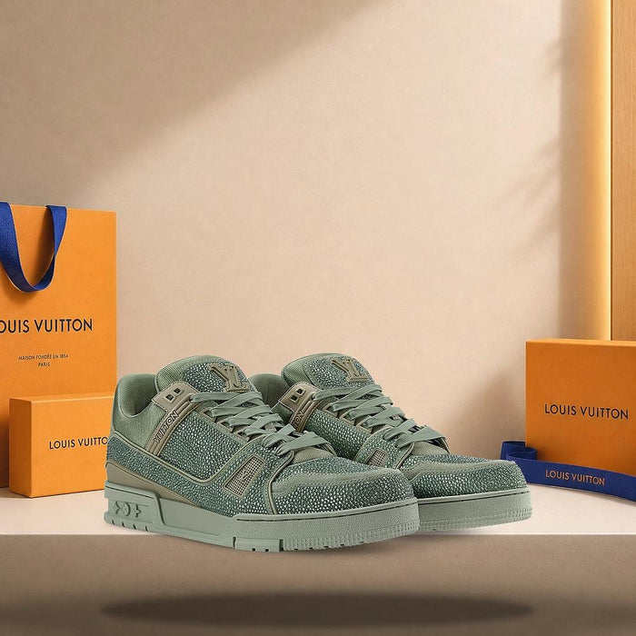 Louis Vuitton LV Trainer Sneakers Khaki Green Low Top
