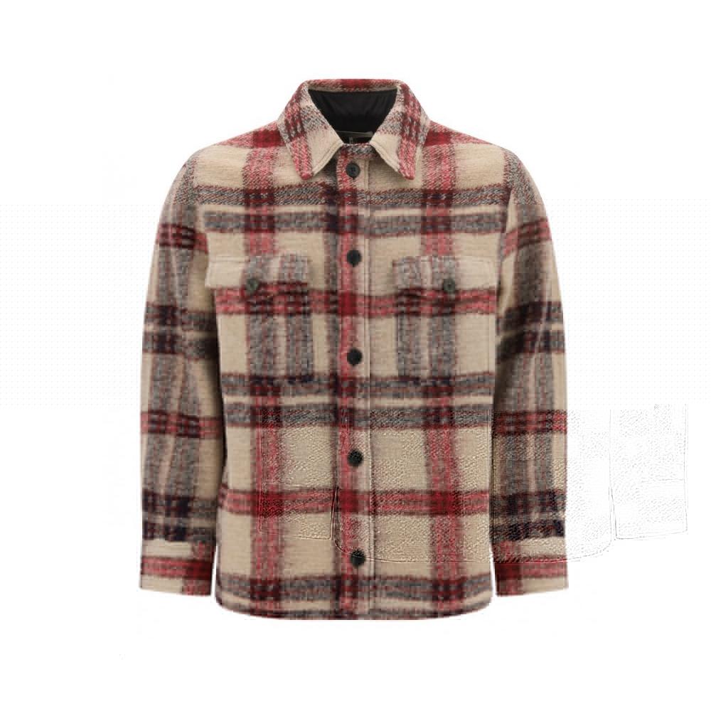 Isabel Marant KERVONT Check Shirt Jacket for Men VE1839 22A011H BYEC