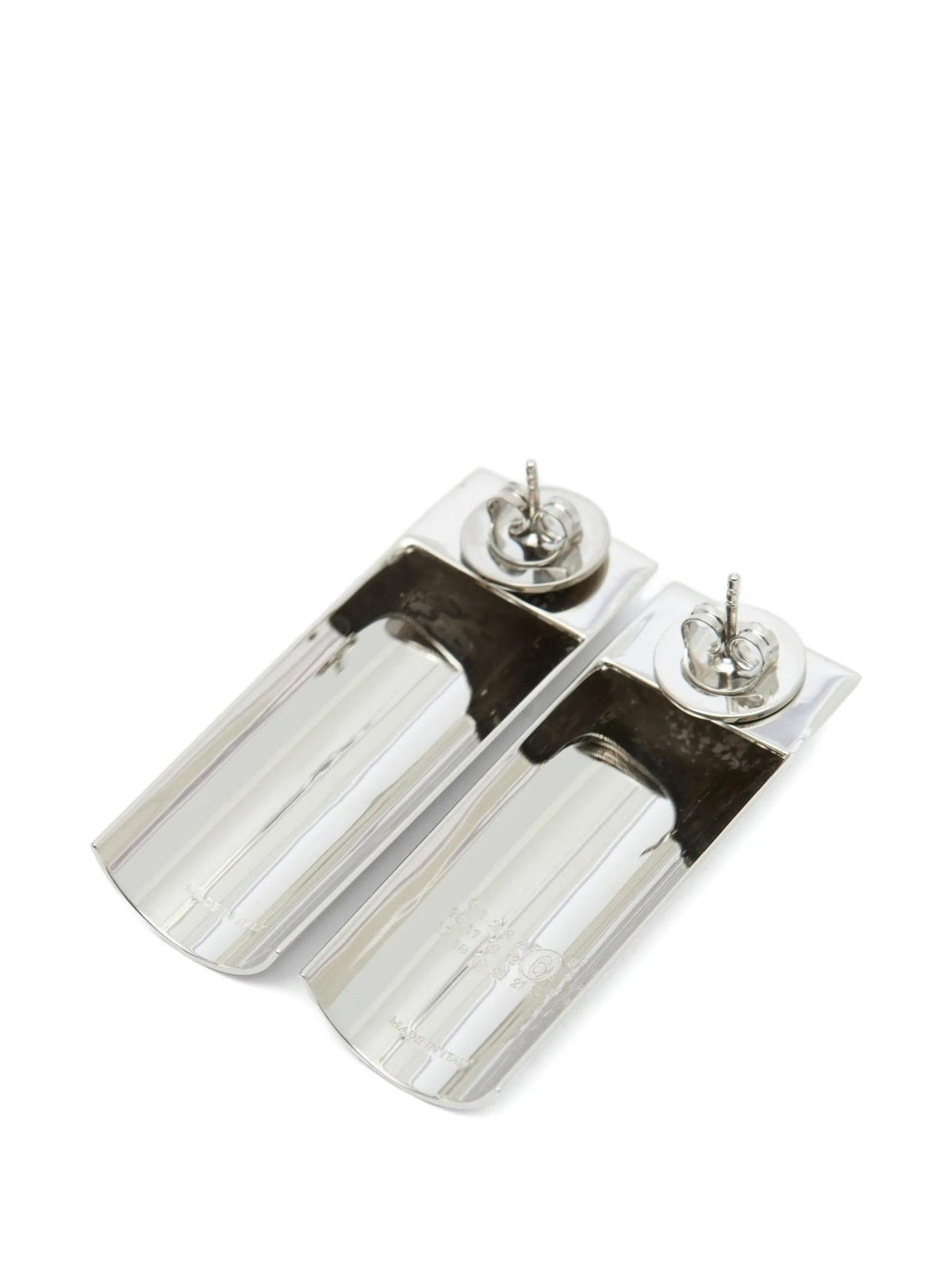 Maison Margiela Silver Tone Stud Earrings