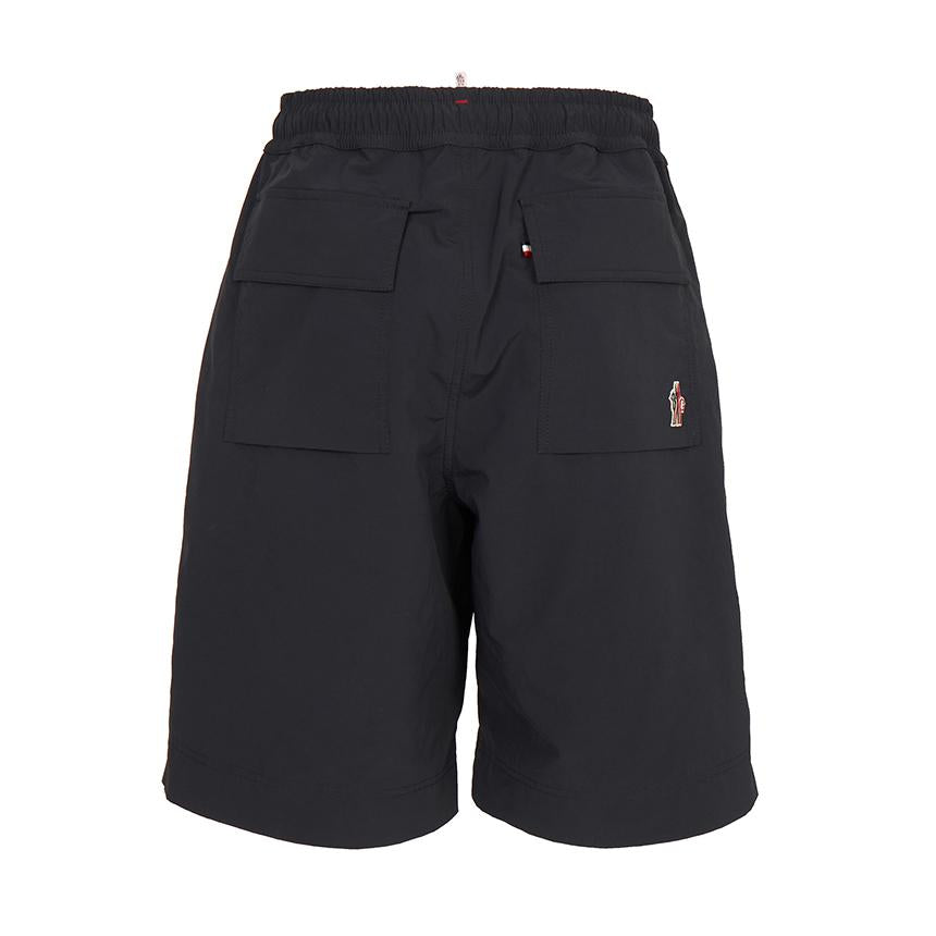 Moncler Men's Black Cropped Shorts